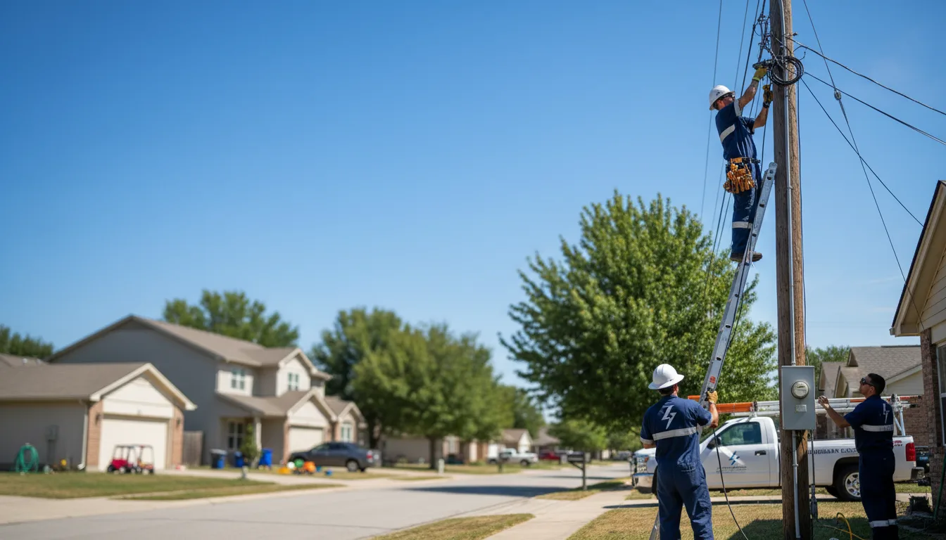 Residential electrician providing installation services in Hazelton, KS